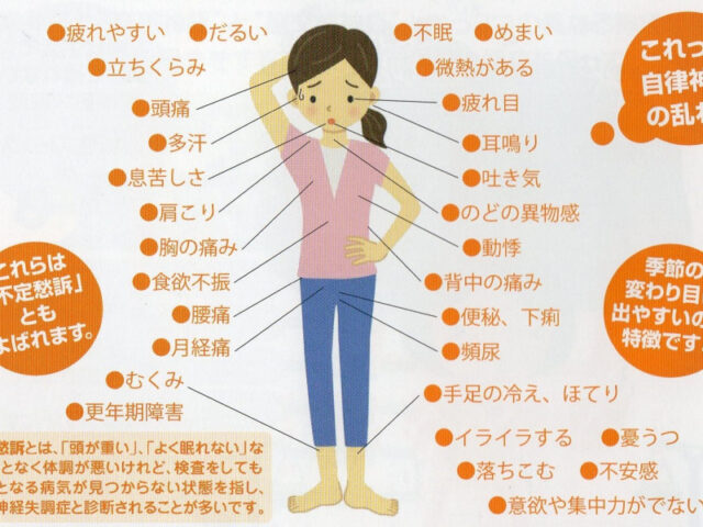 自律神経の悩みはありませんか？｜さいたま市見沼区・浦和区接骨院グループみぬま整骨院うらわ整骨院きざき整骨院