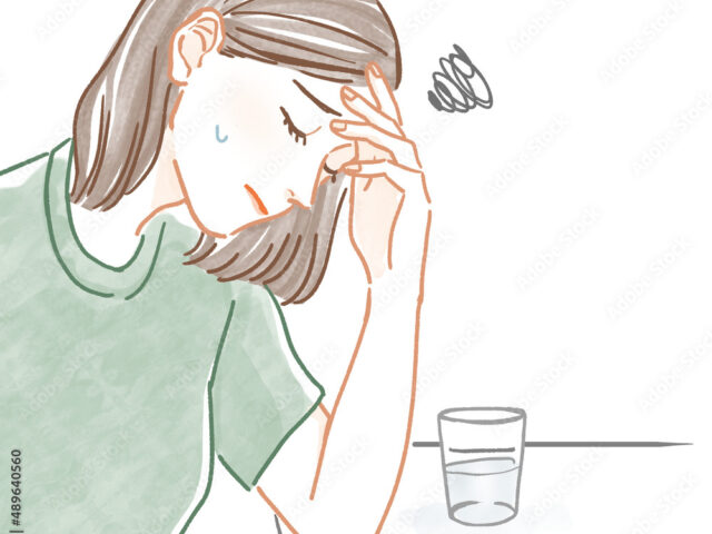 姿勢が悪いと頭痛の原因にもなります