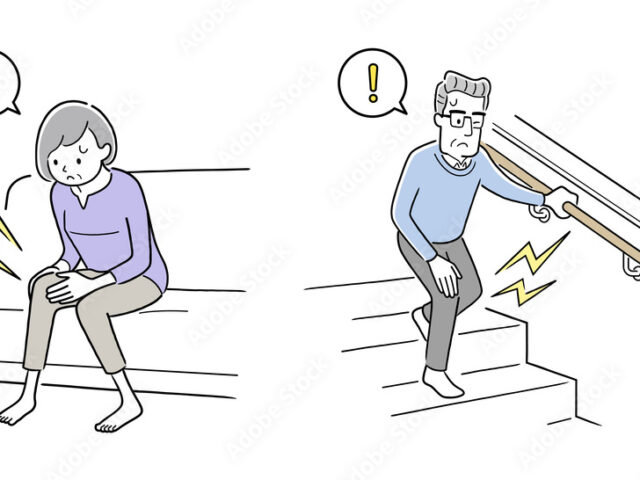 階段の上り下りや歩行時に「膝が痛い」「曲げ伸ばしがしづらい」といったお悩みはありませんか？