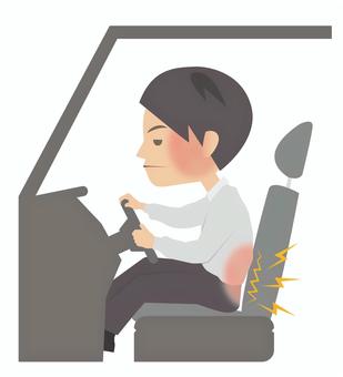 「長時間運転をすると腰が痛くなる」