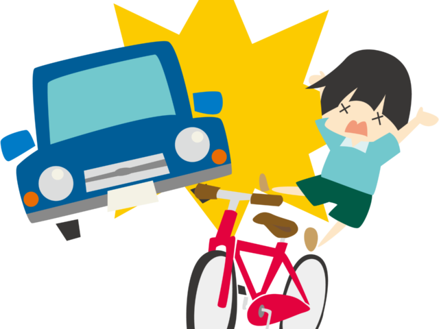 自転車事故が増えてきてます。